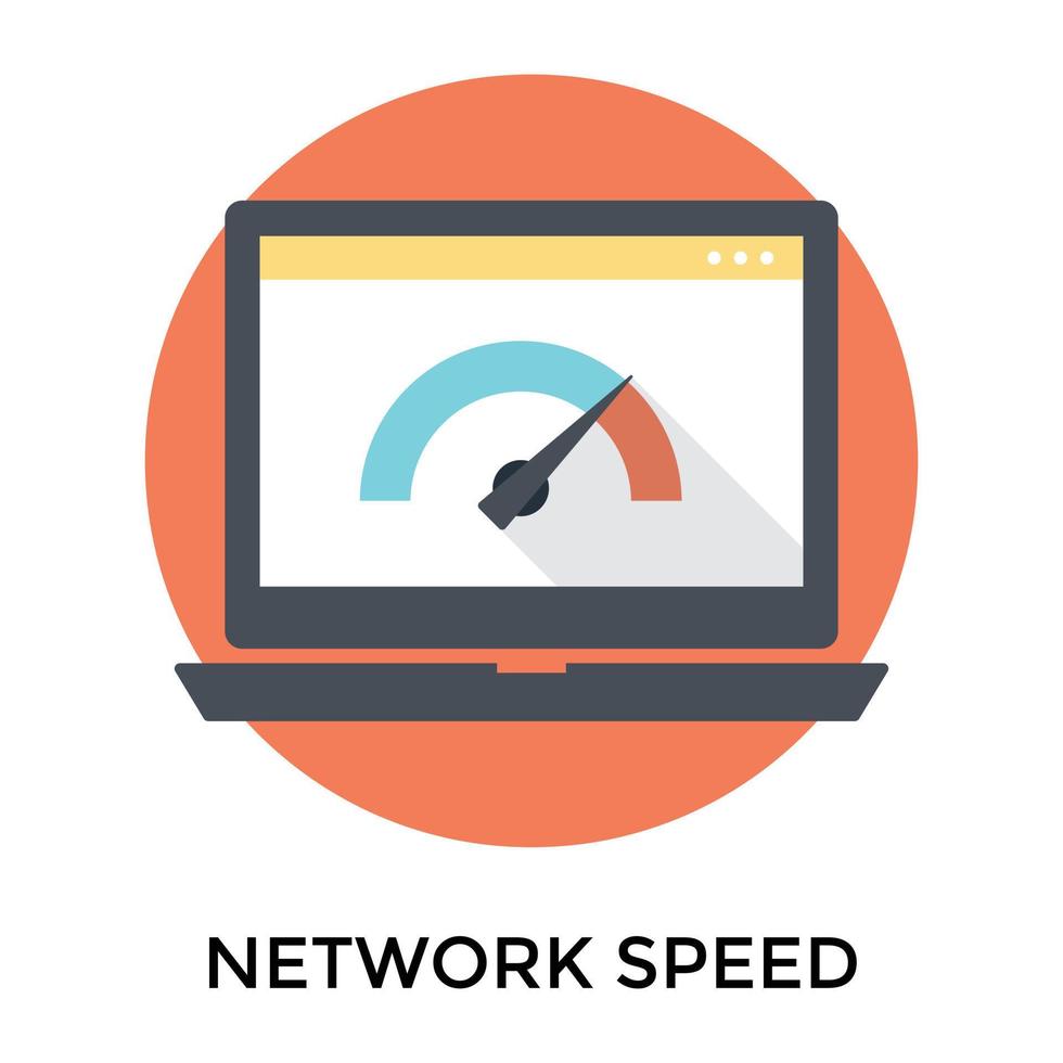 Trendy Network Speed vector