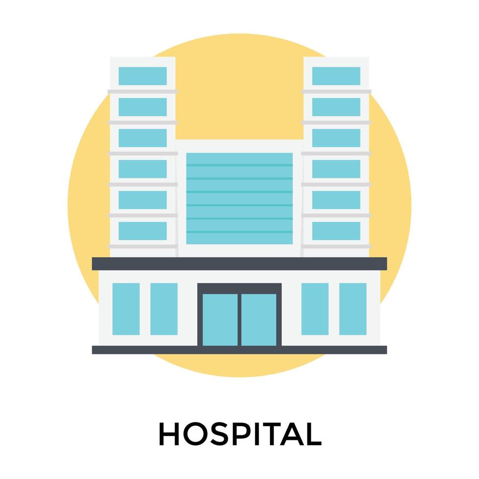 Trendy Hospital Concepts vector