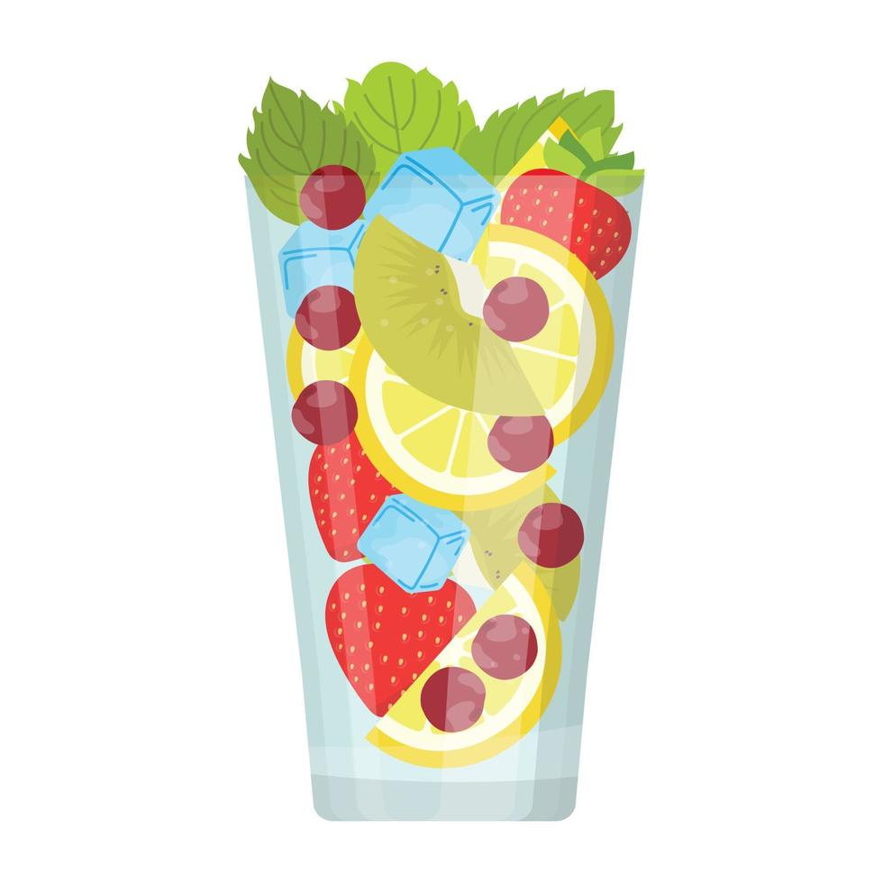 jugo de frutas mixtas vector