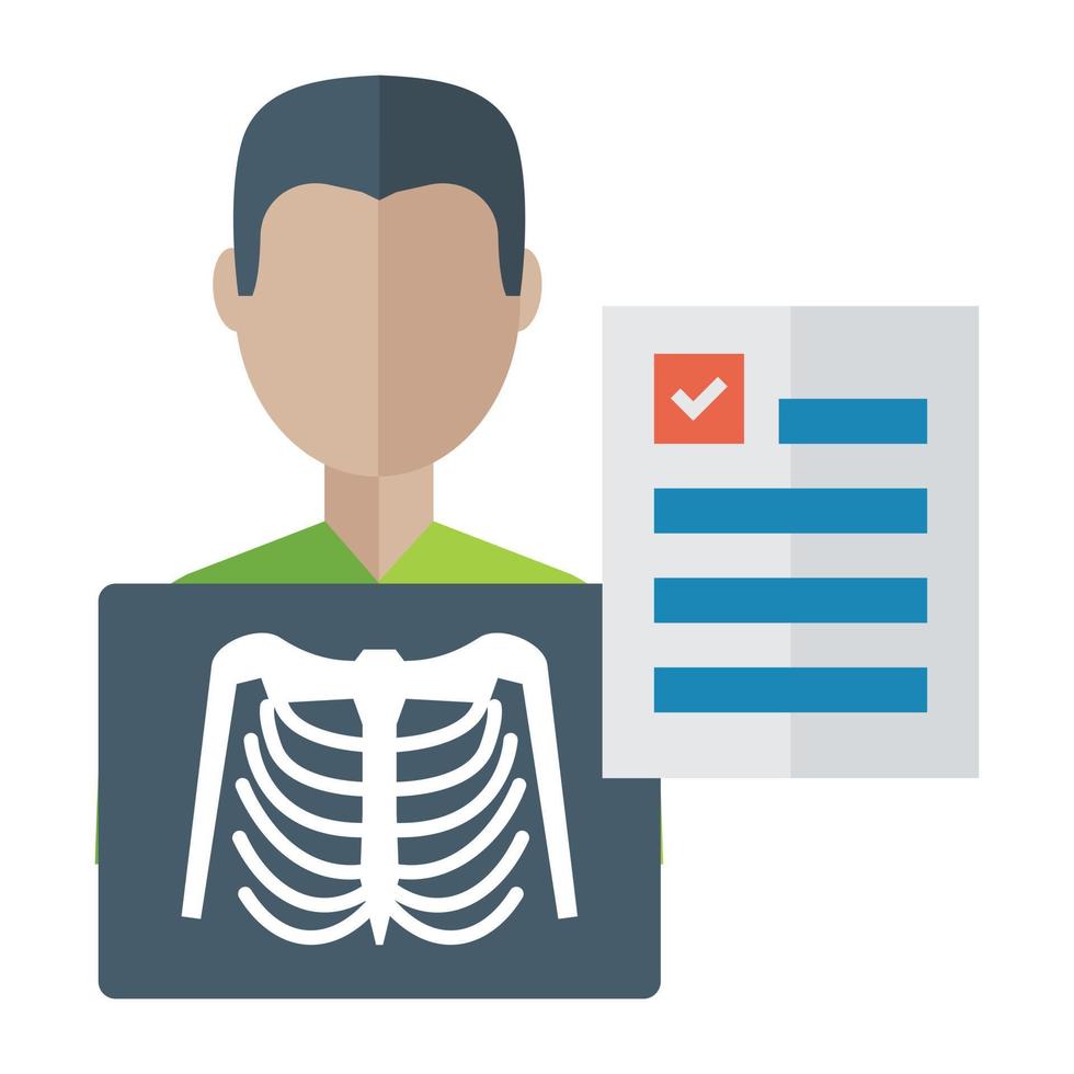 Trendy Ribs X Ray vector