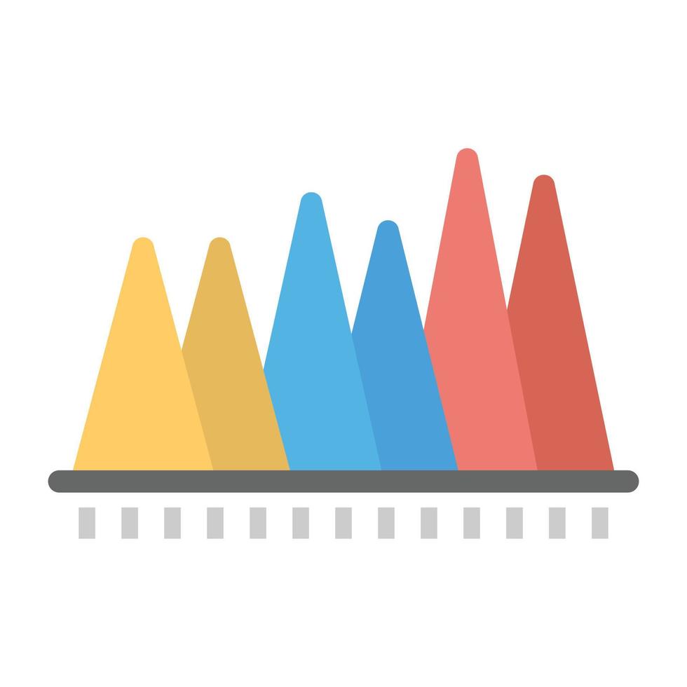 Trendy Area Chart 15035275 Vector Art at Vecteezy