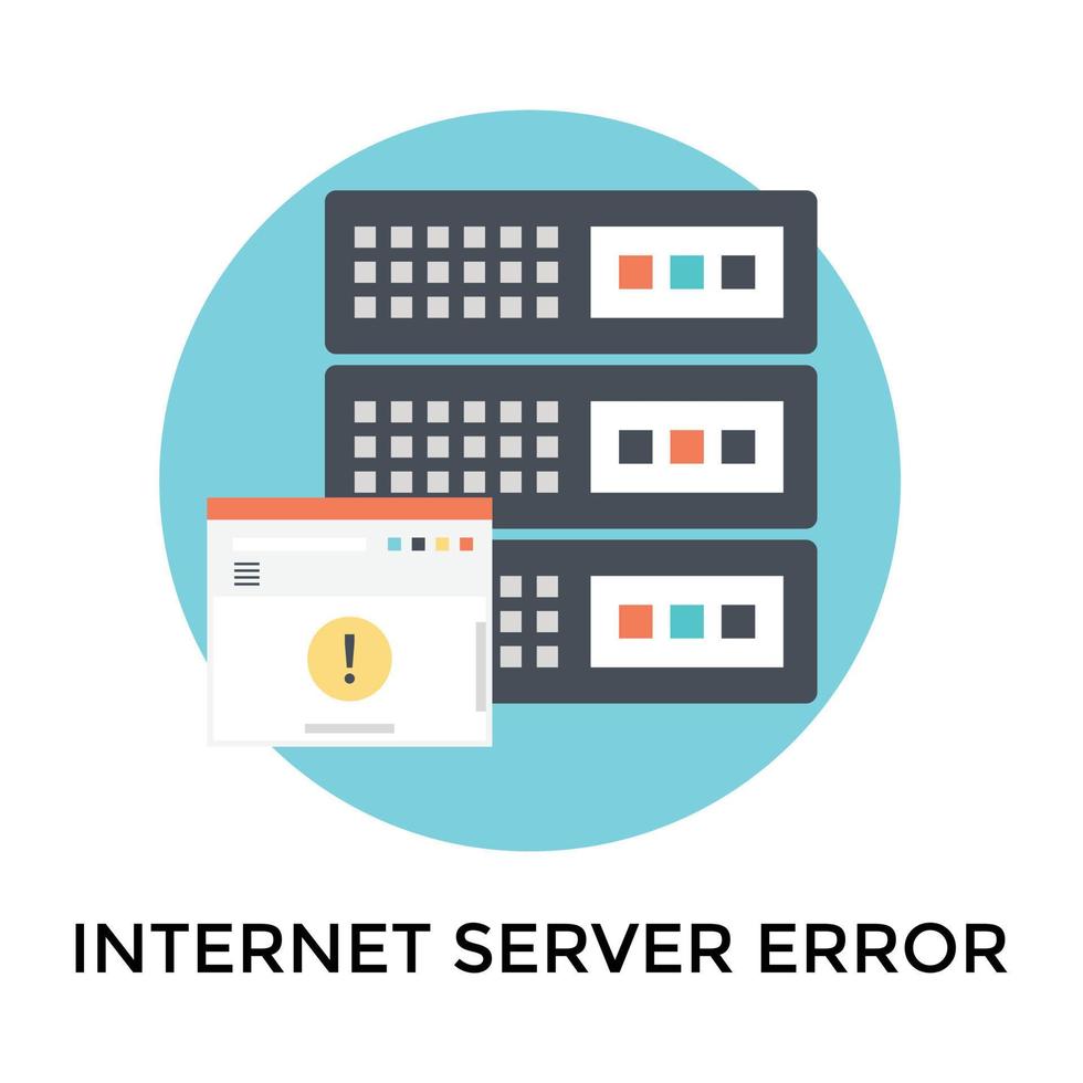 Internet Server Error vector