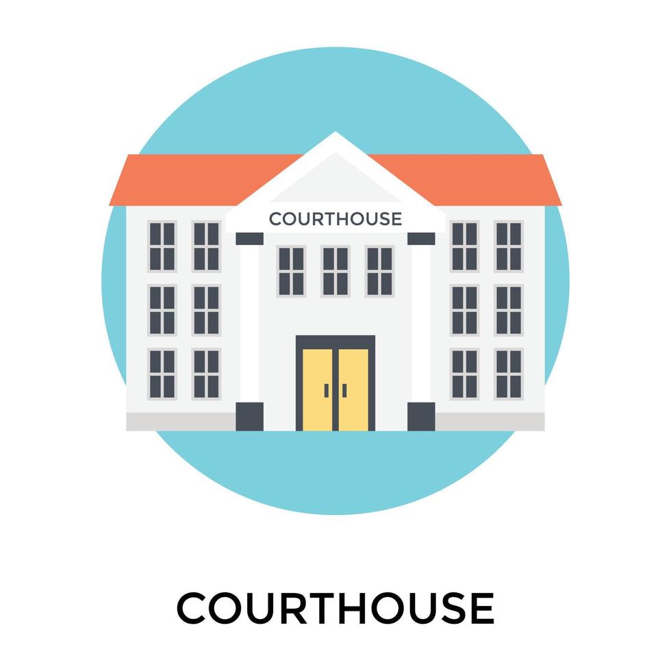 Trendy Courthouse Concepts vector