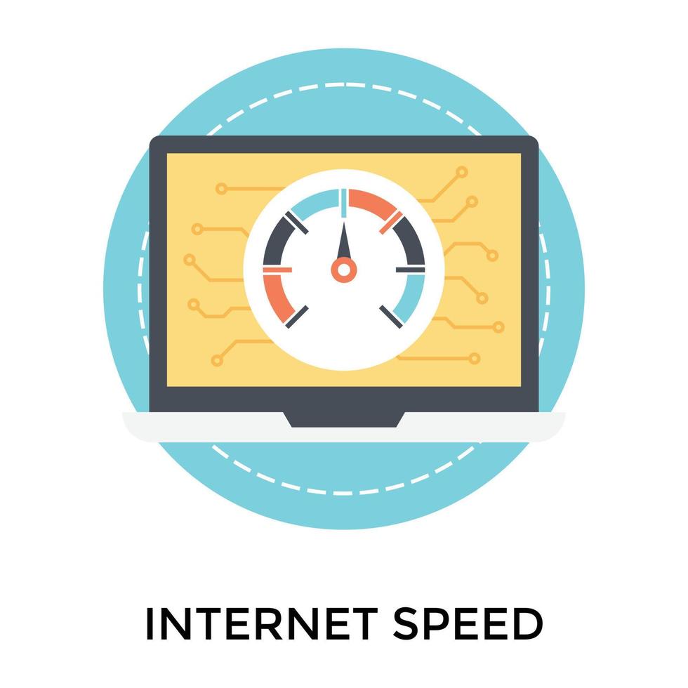 Trendy Internet Speed vector