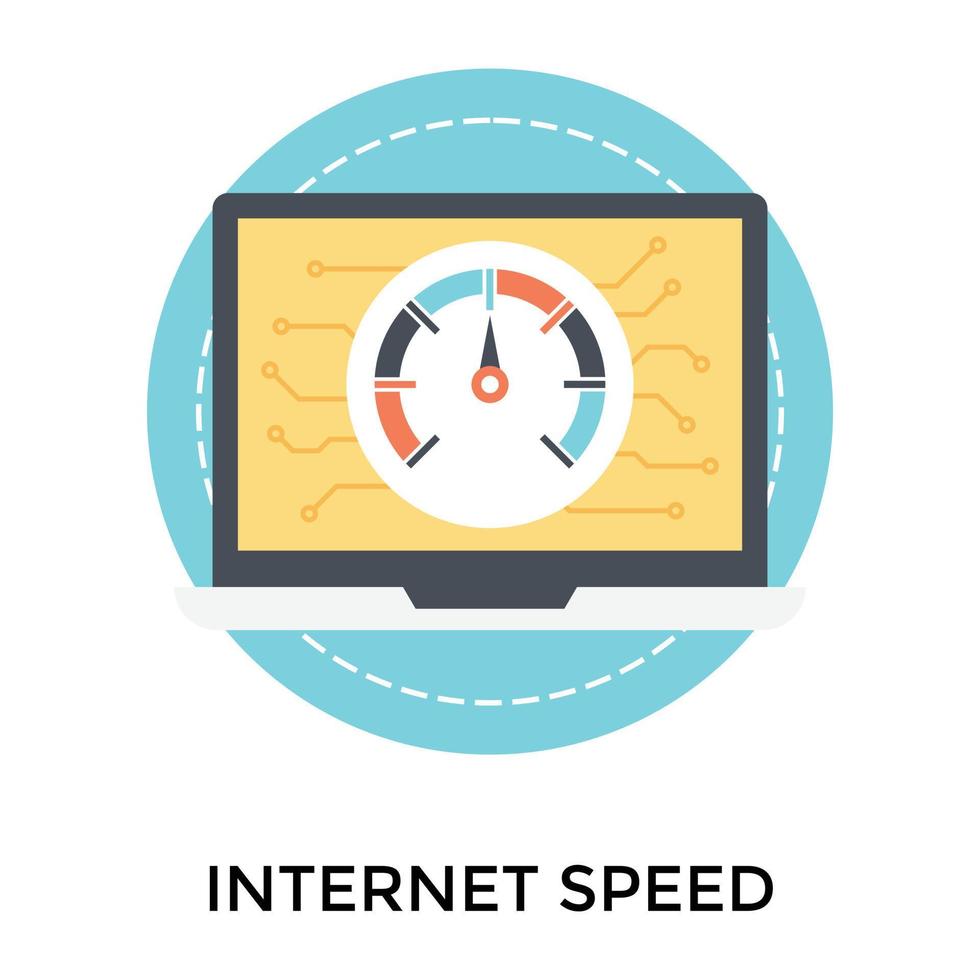 Trendy Internet Speed vector