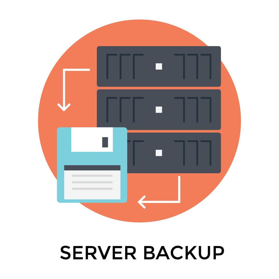 Trendy Server Backup vector