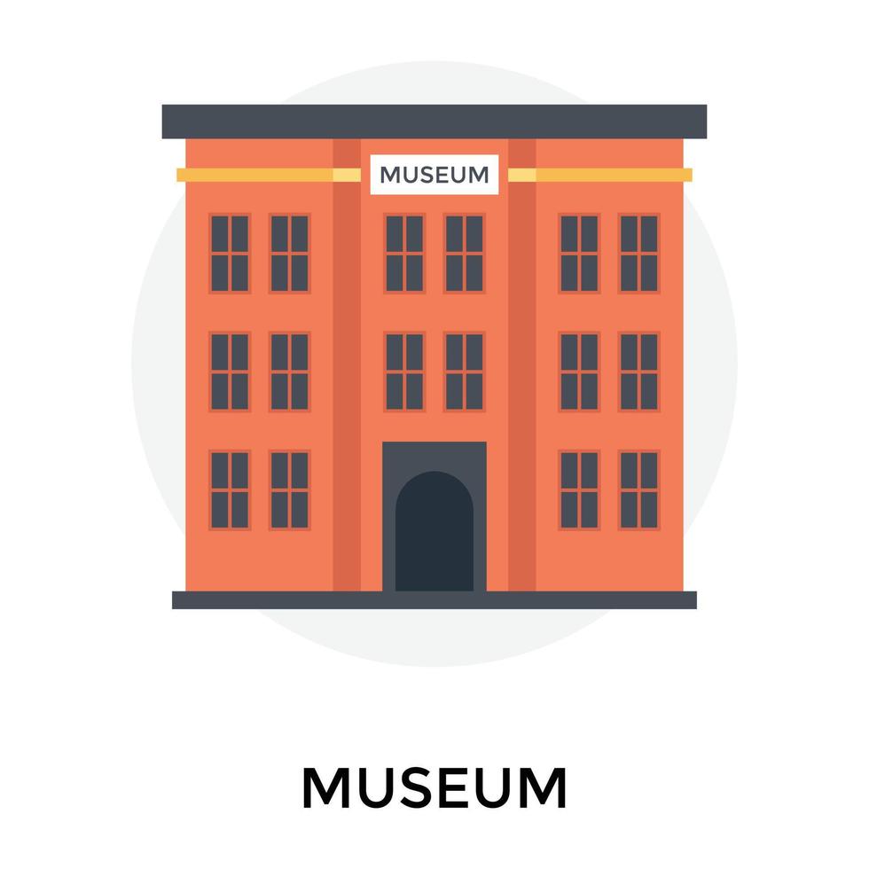 Trendy Museum Concepts vector