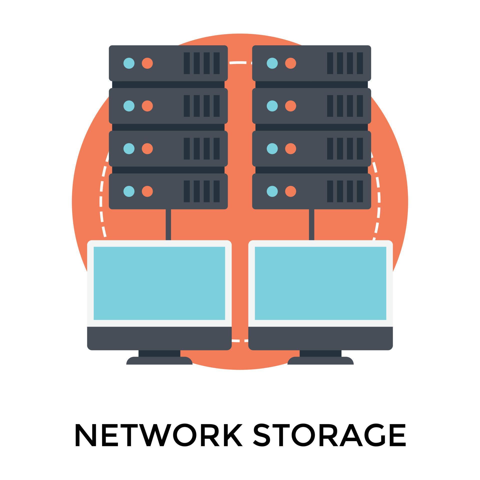 Trendy Network Storage 15035536 Vector Art at Vecteezy