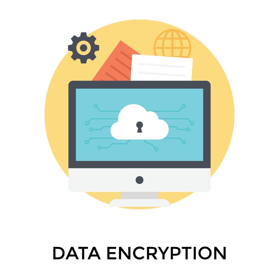 Trendy Data Encryption vector