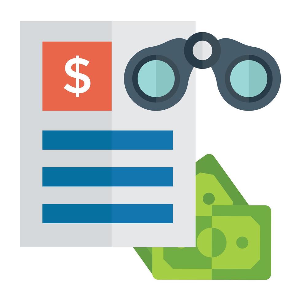 Trendy Report Monitoring vector