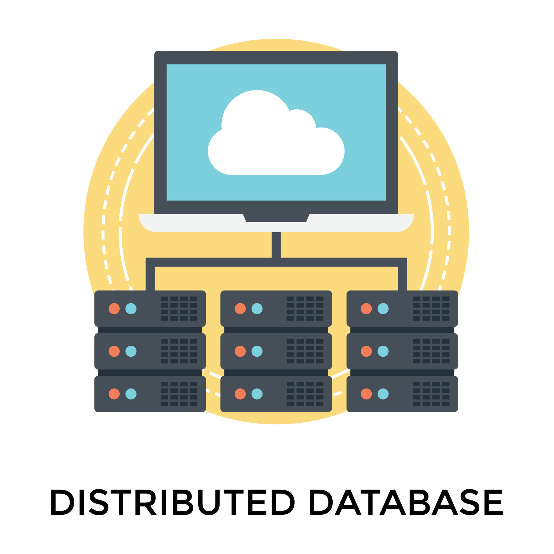 Trendy Distributed Database 15035734 Vector Art at Vecteezy