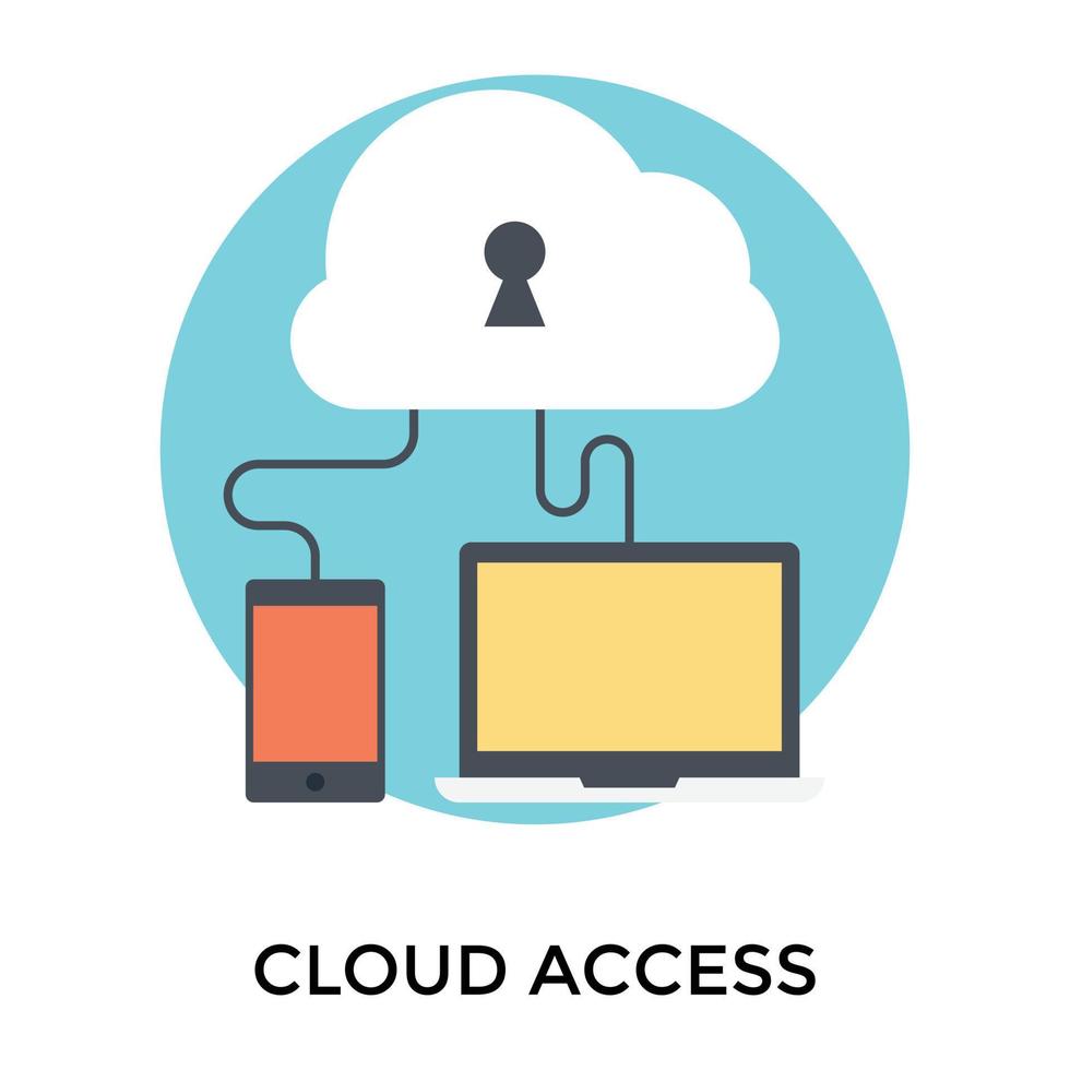 Secure Cloud Access 15035735 Vector Art at Vecteezy
