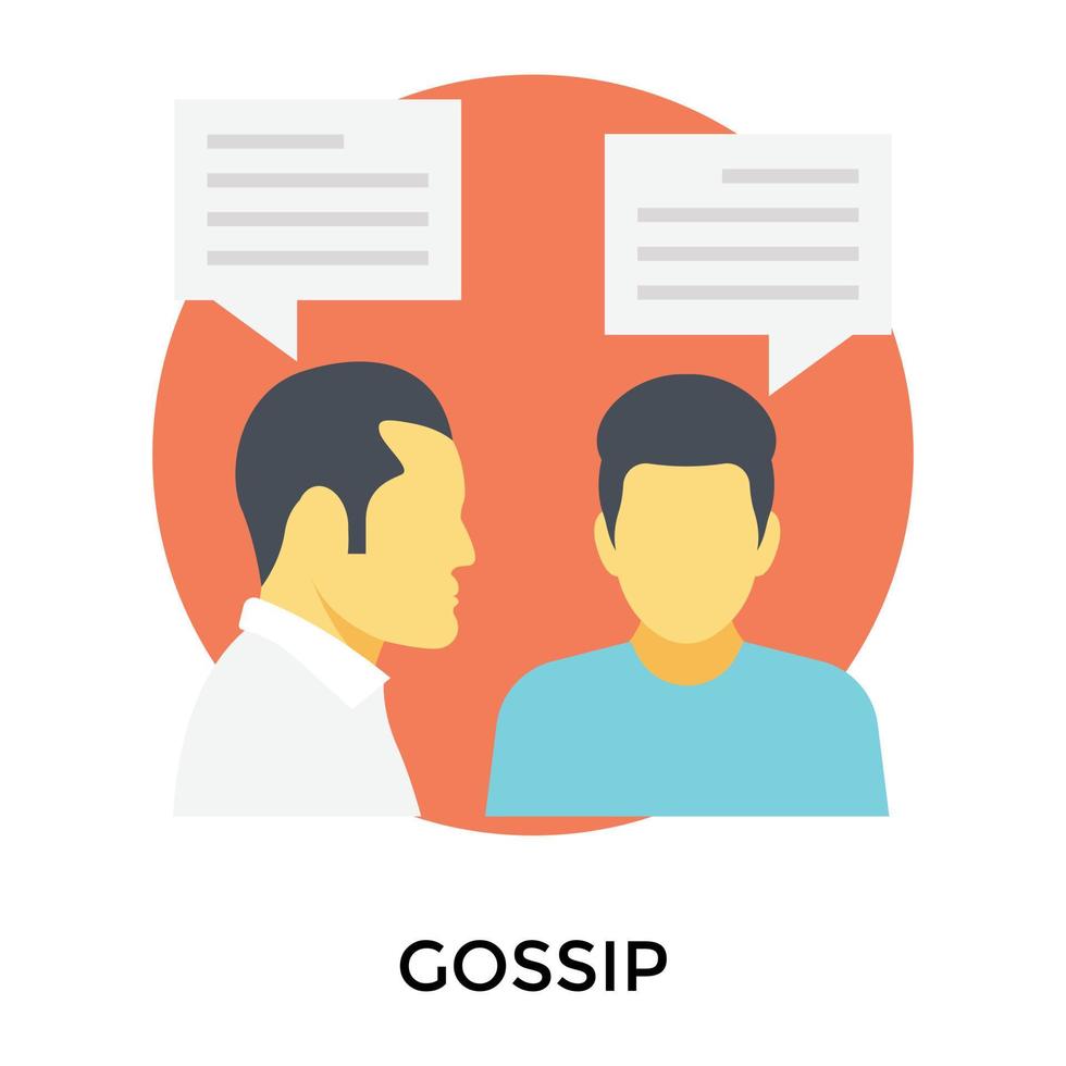 Trendy Gossip Concepts vector