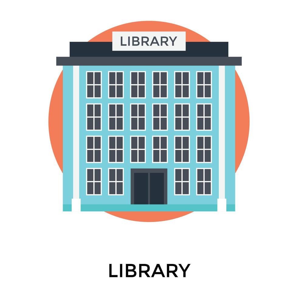 Trendy Library Conepts vector