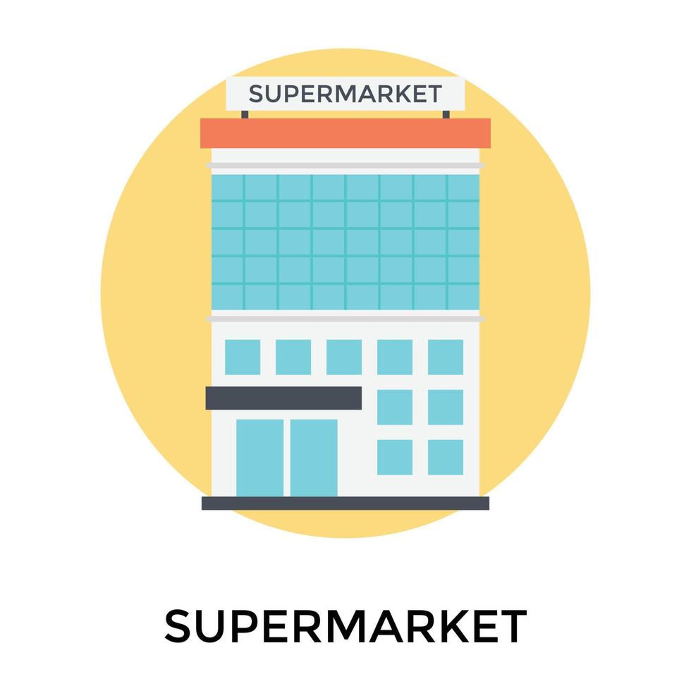 Trendy Supermarket Concepts vector