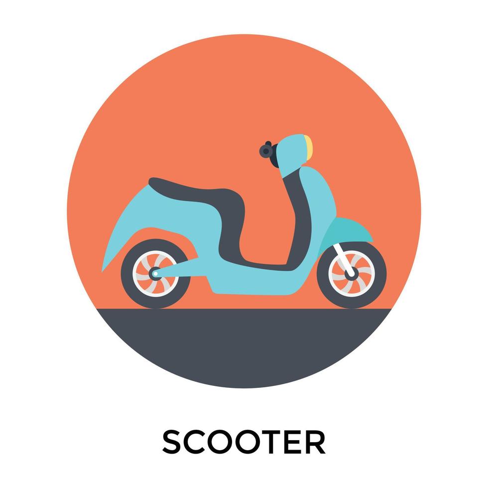 conceptos de scooter de moda vector