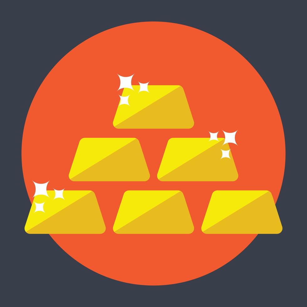 Trendy Gold Ingots 15035820 Vector Art at Vecteezy