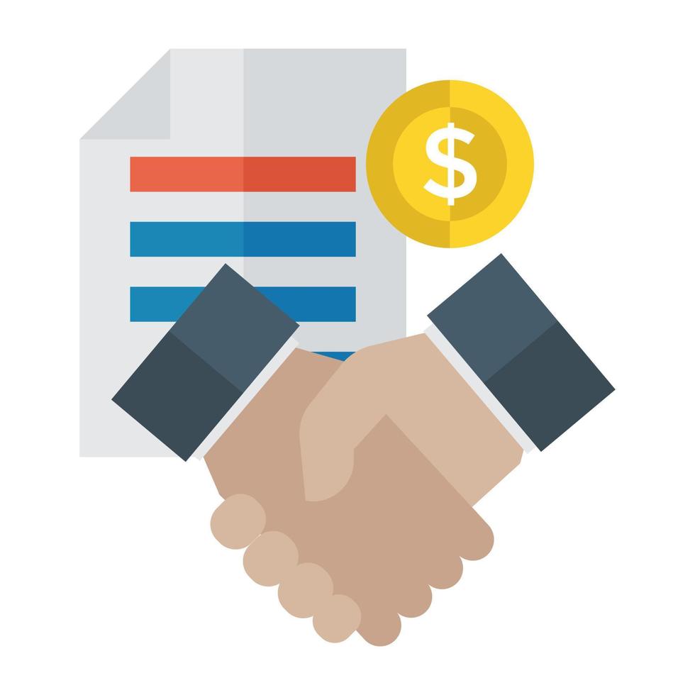 Trendy Business Agreement vector