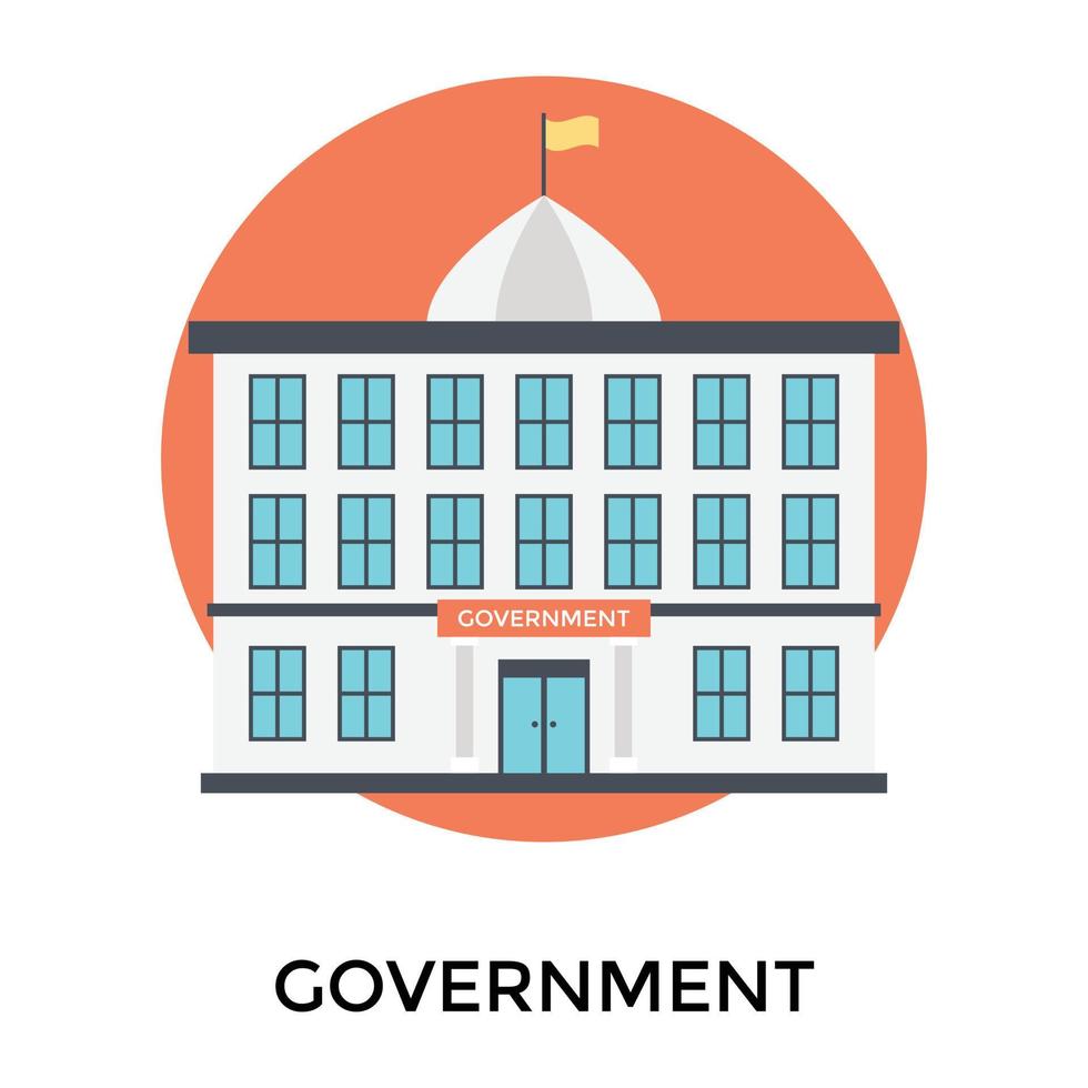 Trendy Government Concepts vector