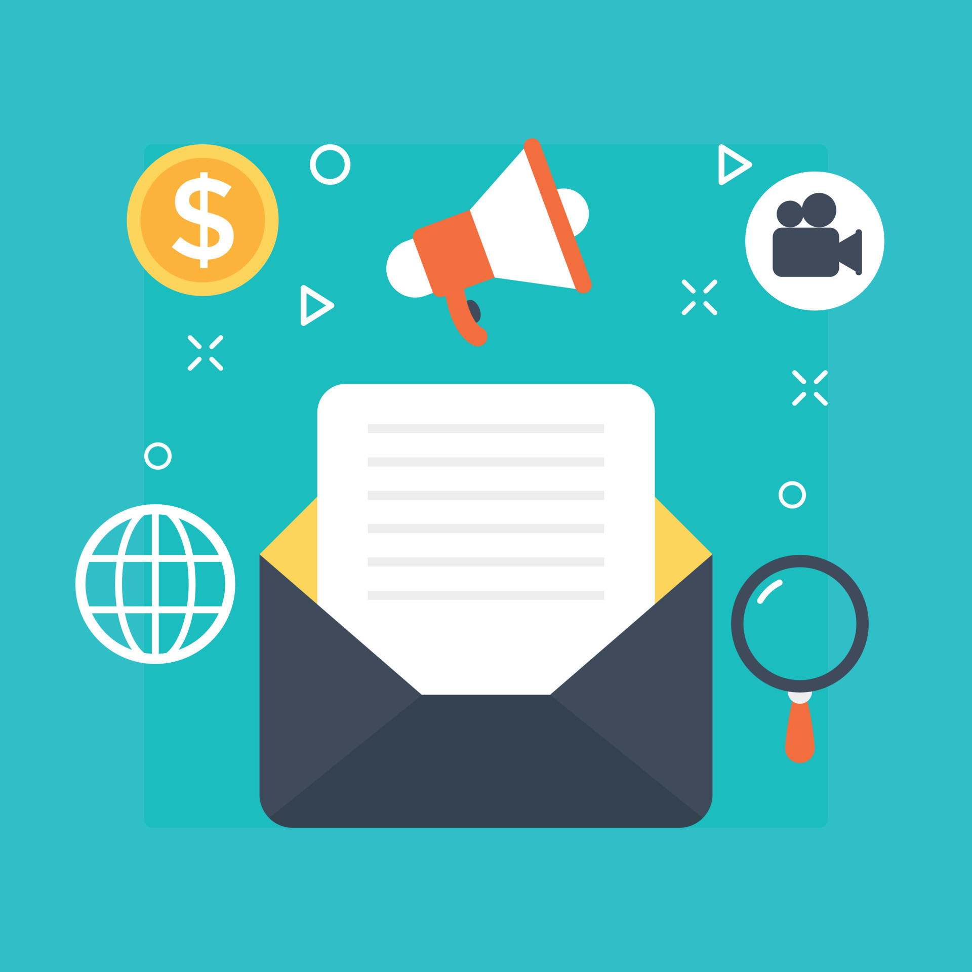 Trendy Email Marketing 15035855 Vector Art at Vecteezy