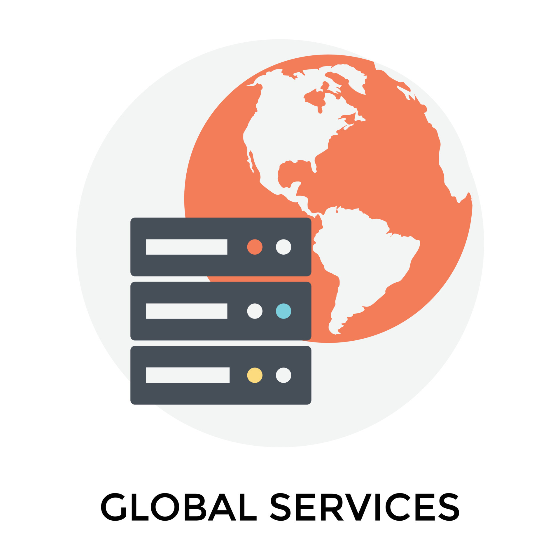 Trendy Global Server 15035862 Vector Art at Vecteezy