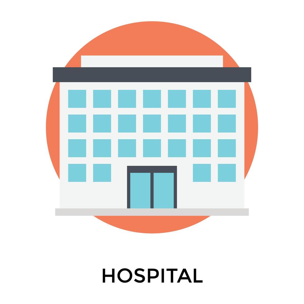 Trendy Hospital Concepts vector