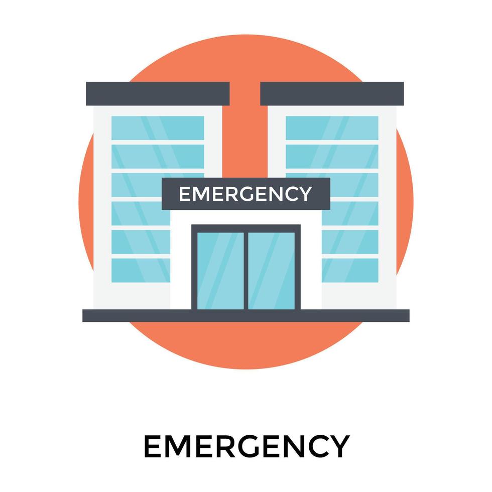 Trendy Emergency Concepts vector