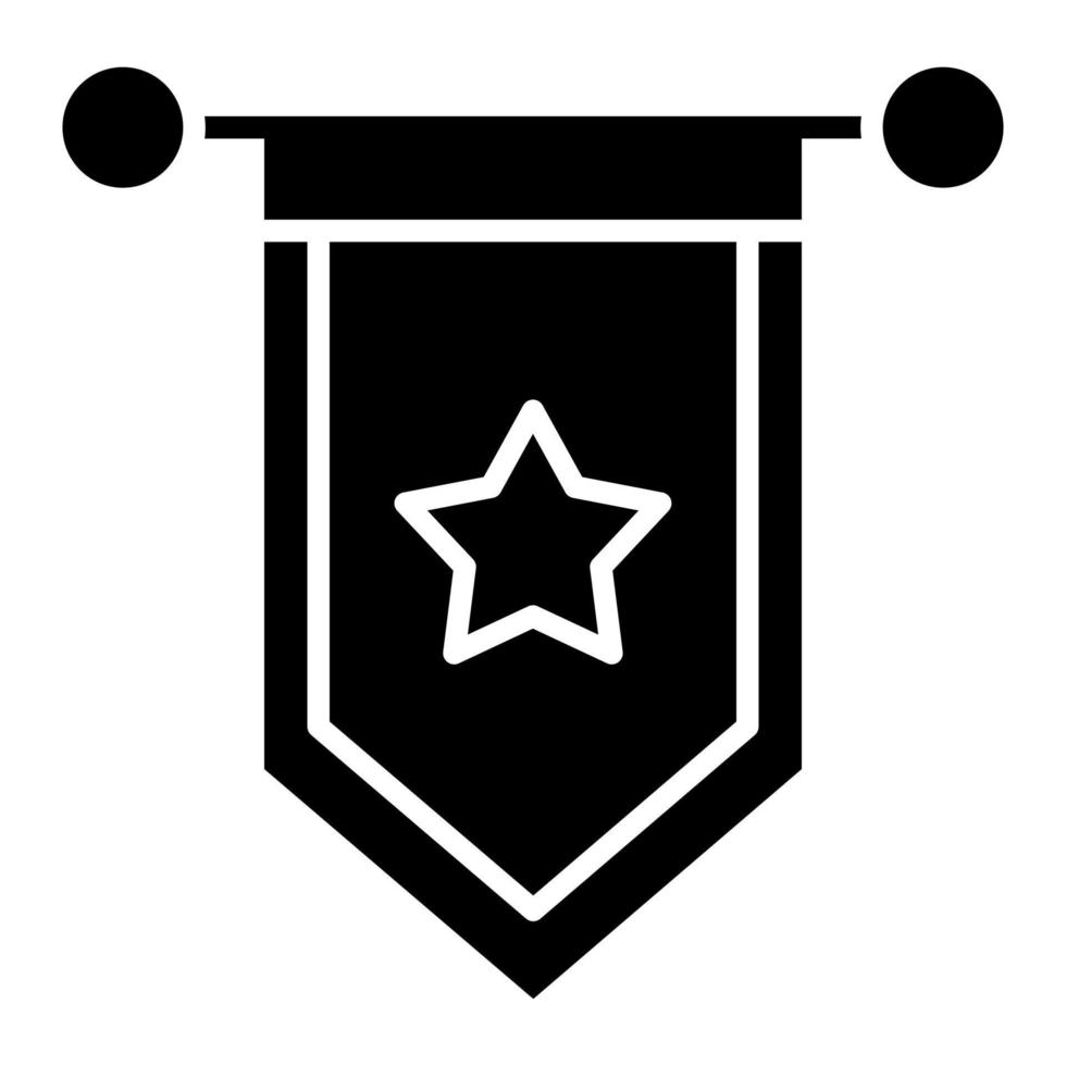 Pennant Glyph Icon vector