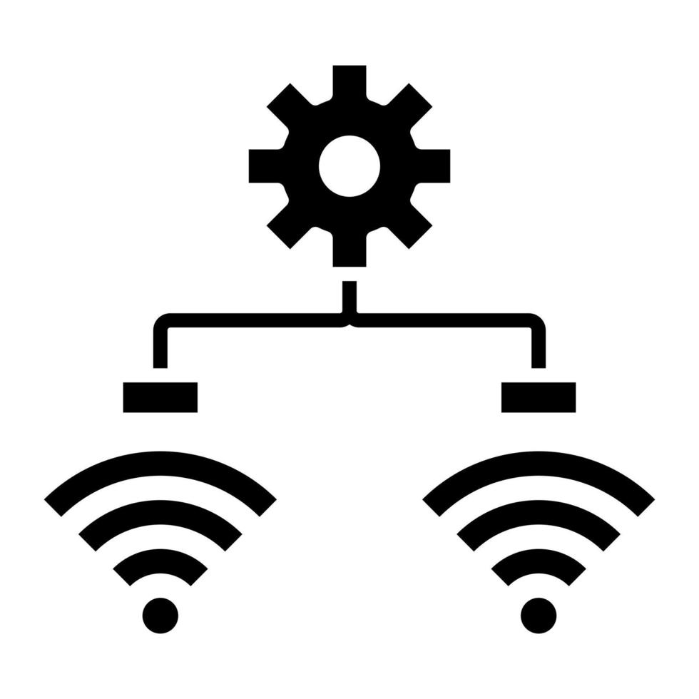 Process Glyph Icon vector