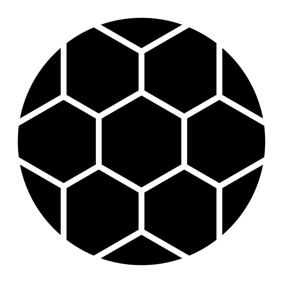 Football Glyph Icon vector