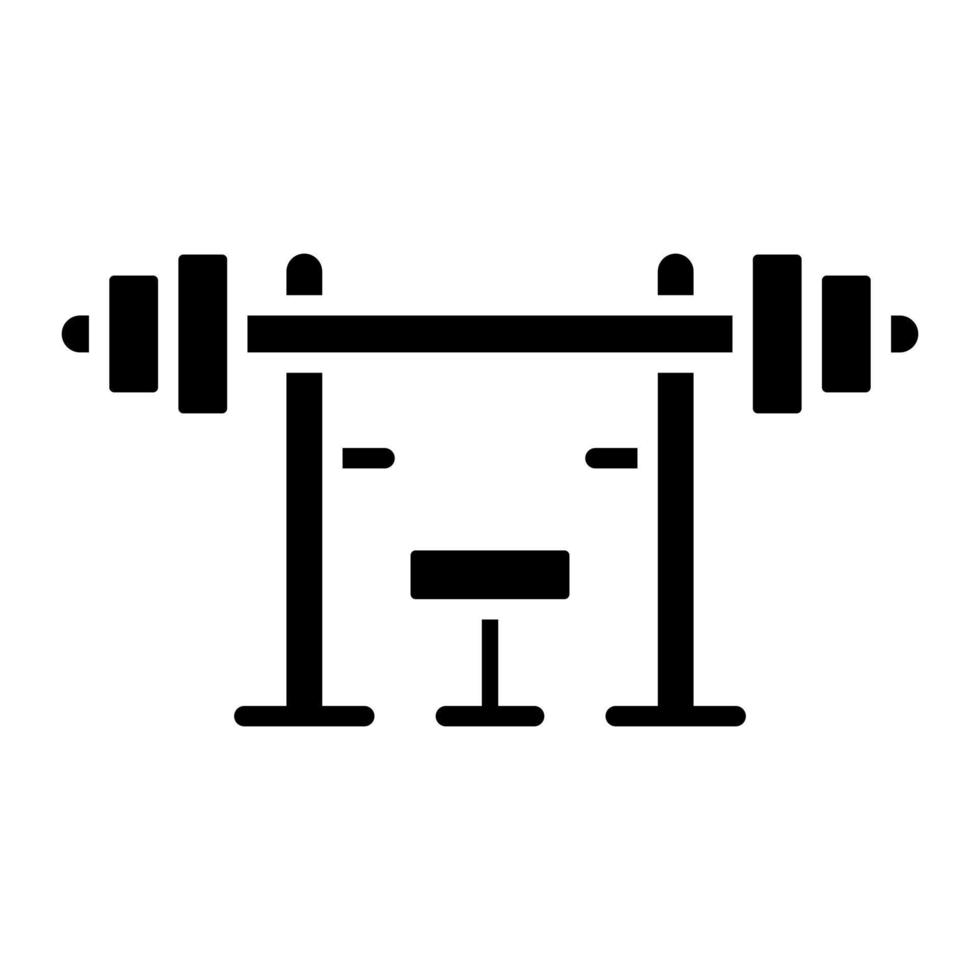 Weight Bar Glyph Icon vector