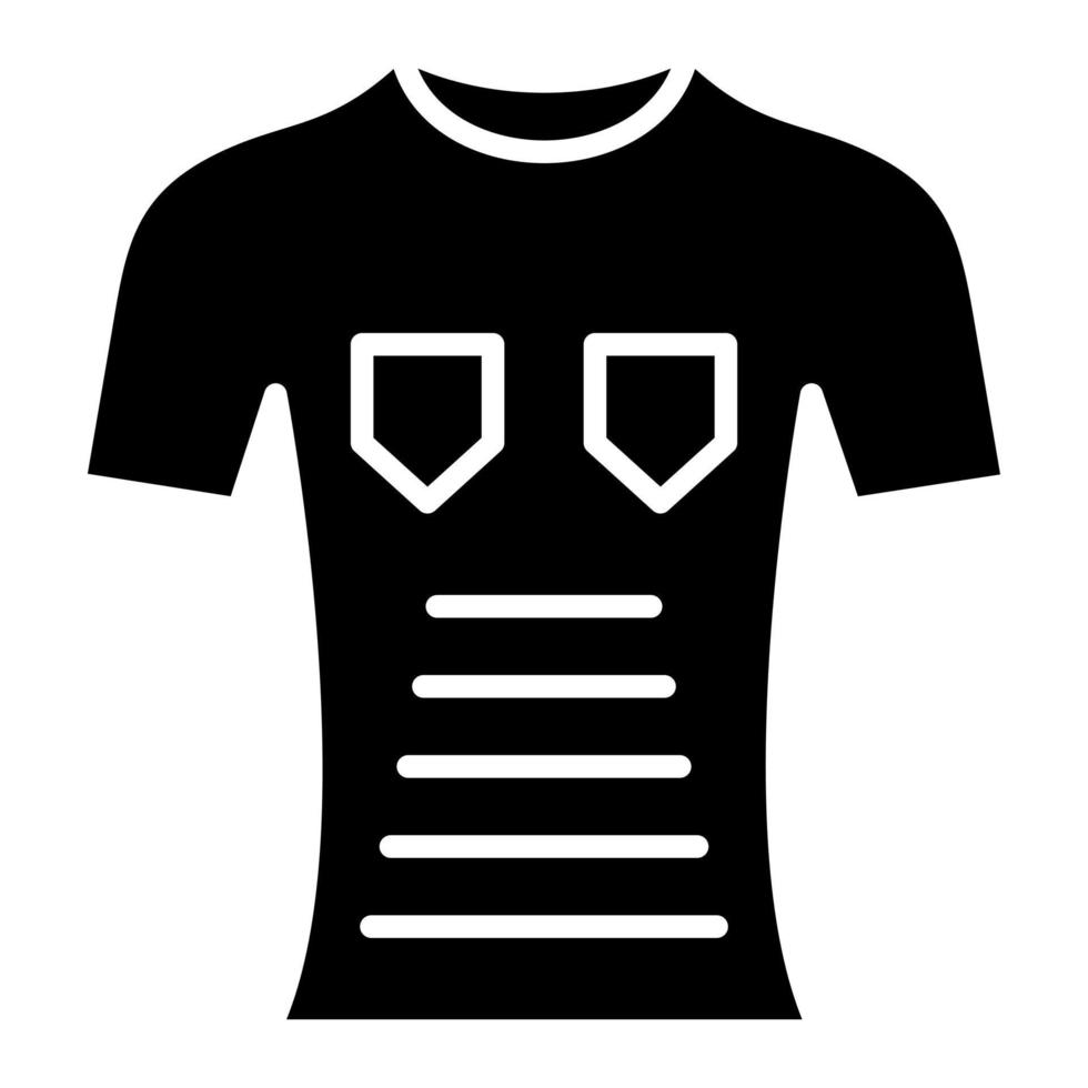 T Shirt Glyph Icon vector