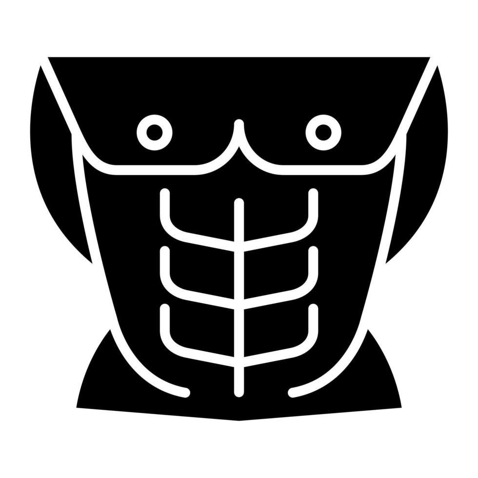 icono de glifo abs vector