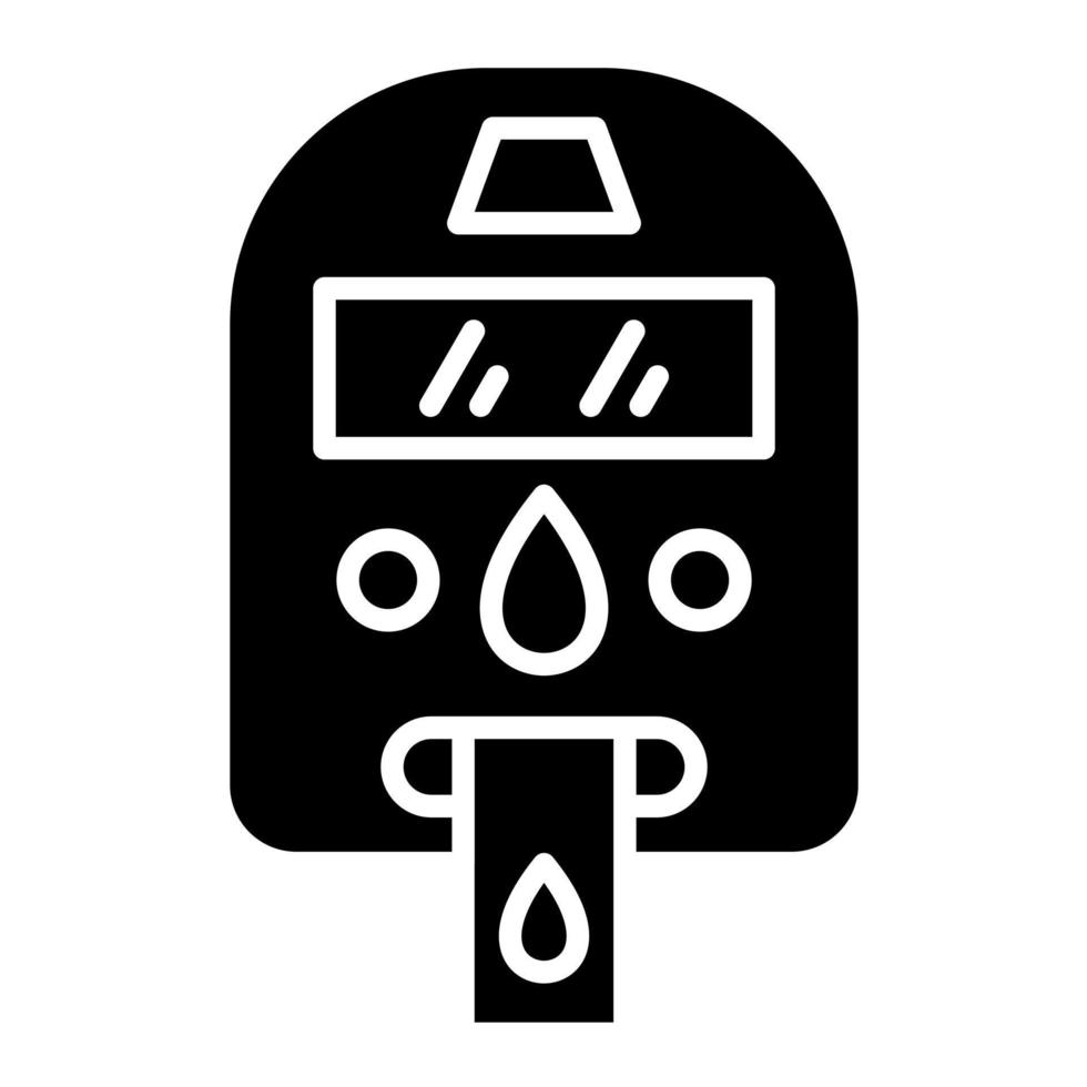 Glucometer Glyph Icon vector