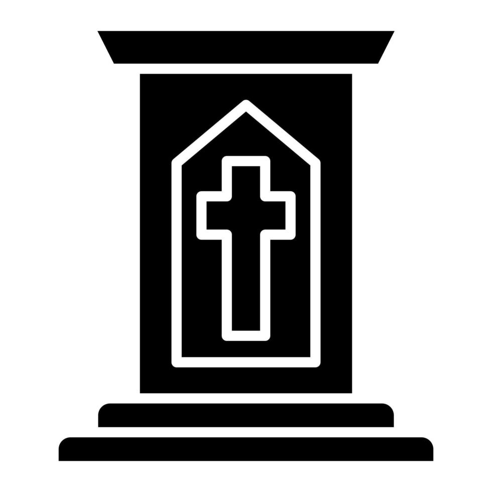 Pulpit Glyph Icon vector