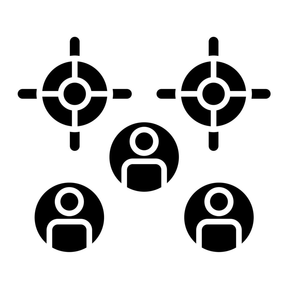 Audience Glyph Icon vector