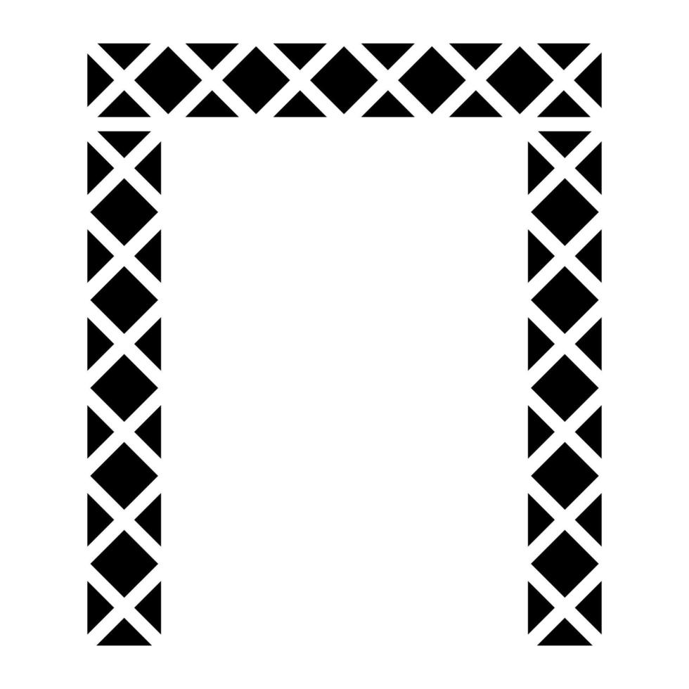 Dubai Gate Glyph Icon vector
