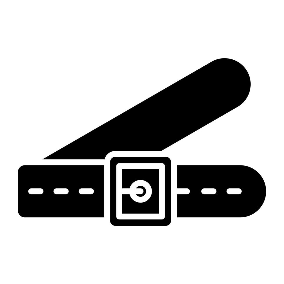 Belt Glyph Icon vector