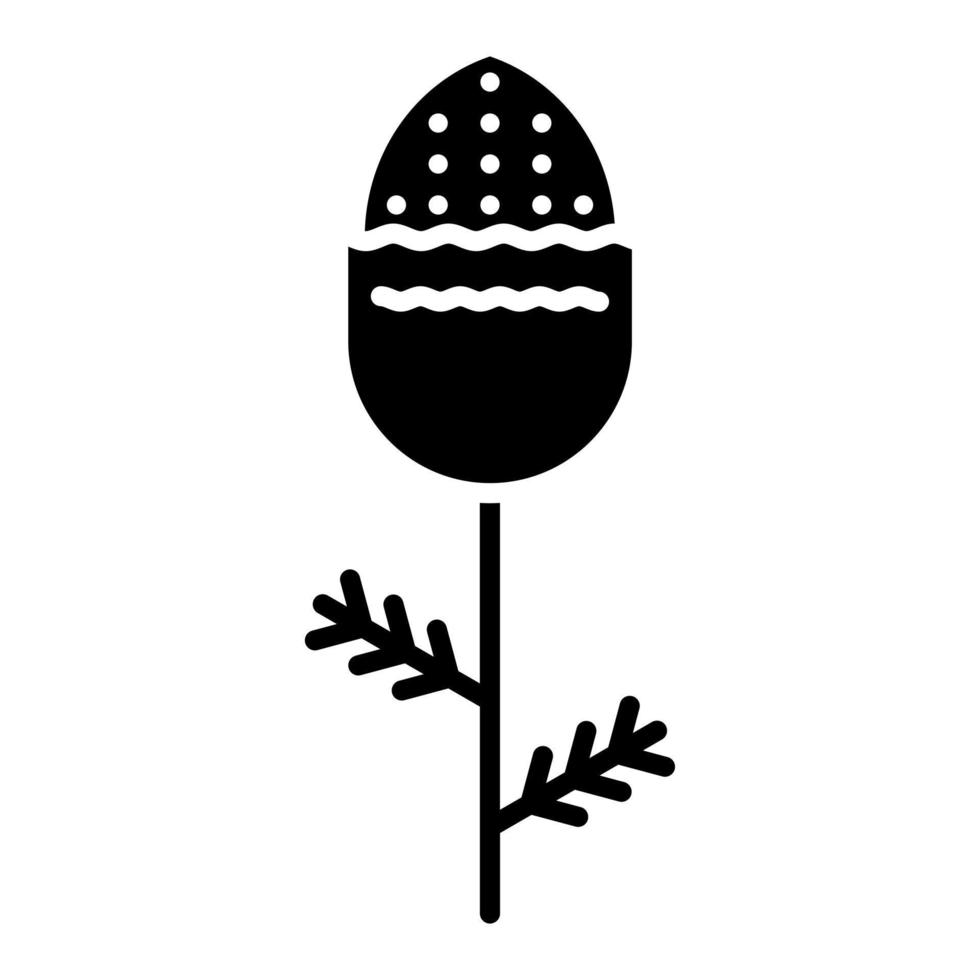 Pineappleweed Glyph Icon vector