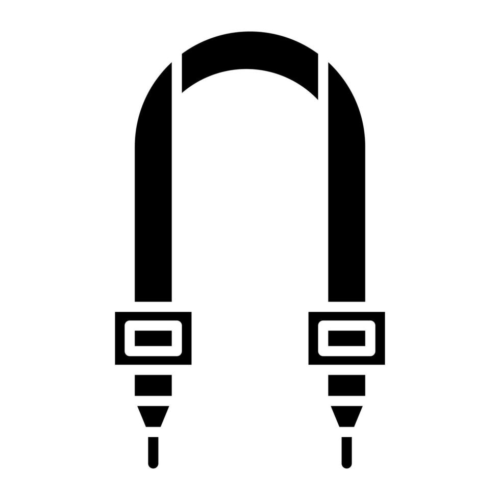 Camera Strap Glyph Icon vector