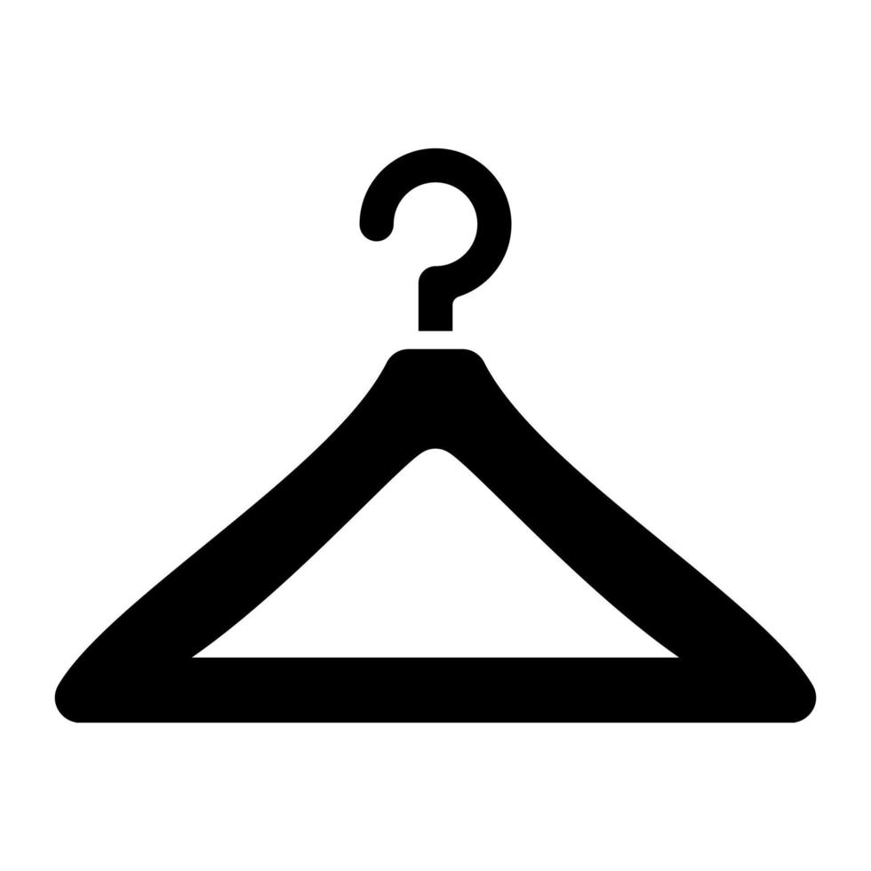 Hanger Glyph Icon vector