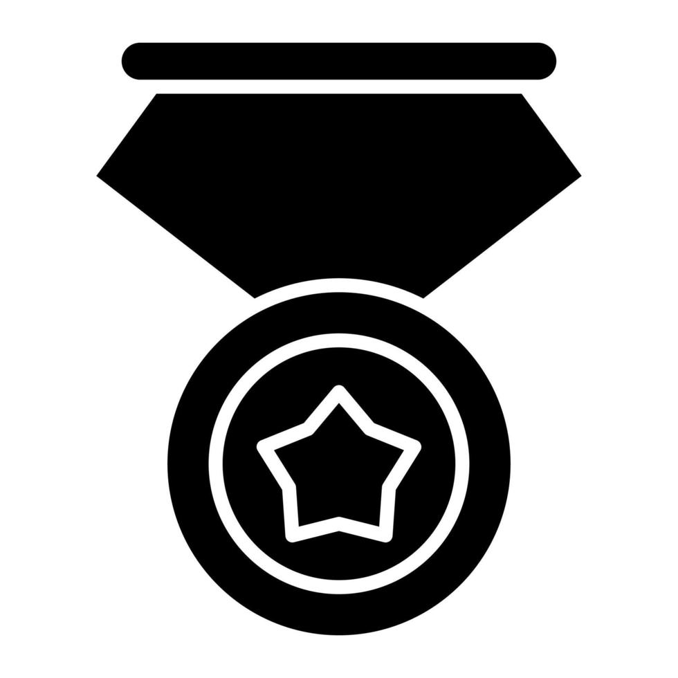 icono de glifo de recompensa vector