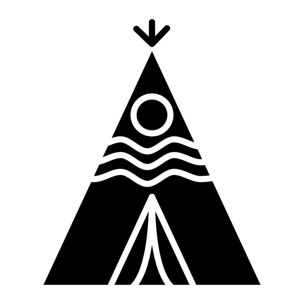 Wigwam Glyph Icon vector