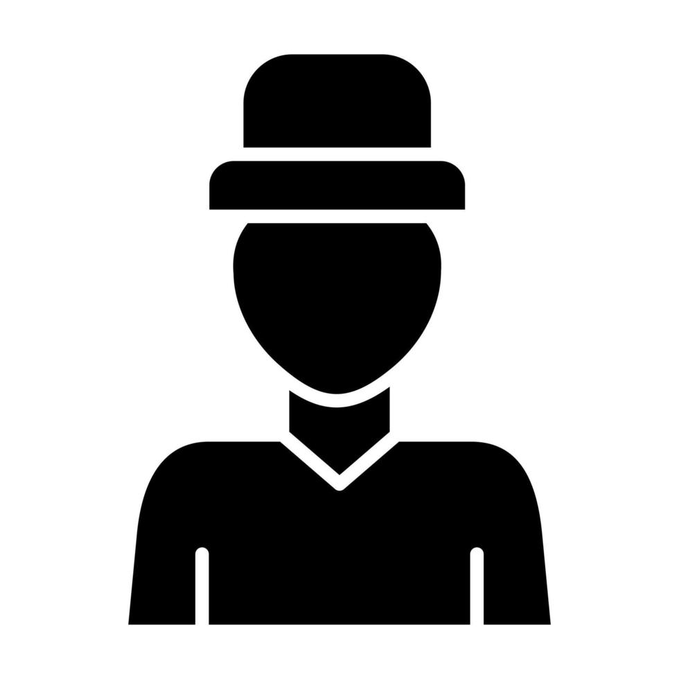 Actor Glyph Icon vector