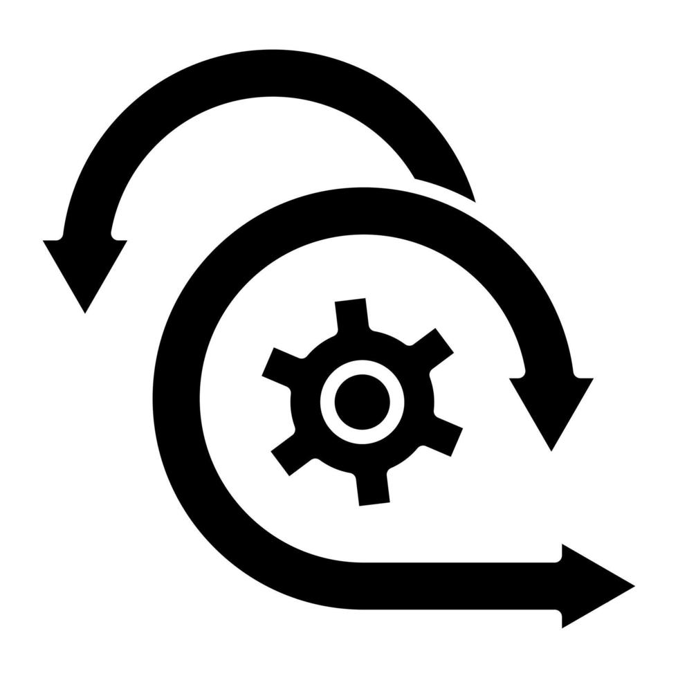 Scrum Glyph Icon vector