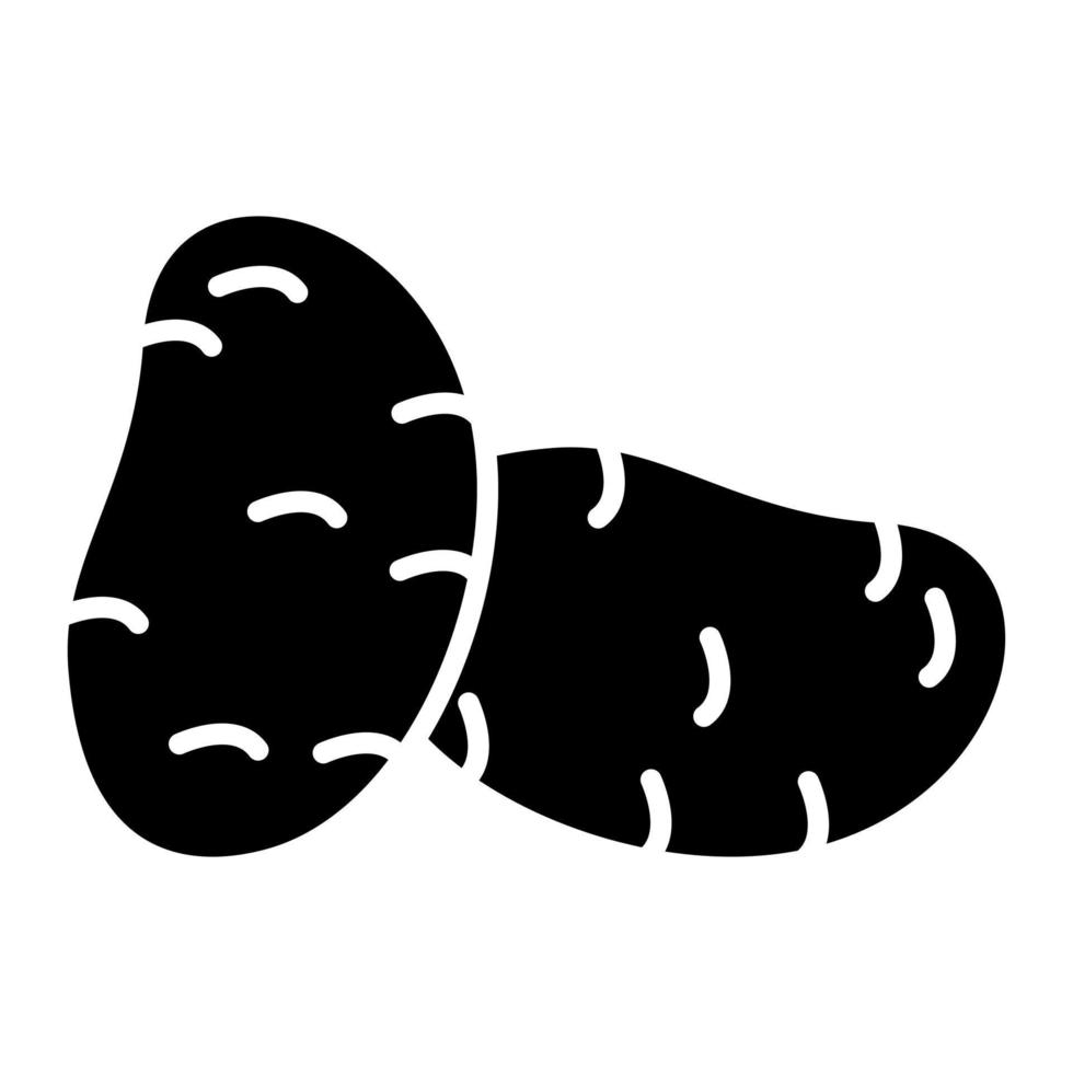 Potato Glyph Icon vector