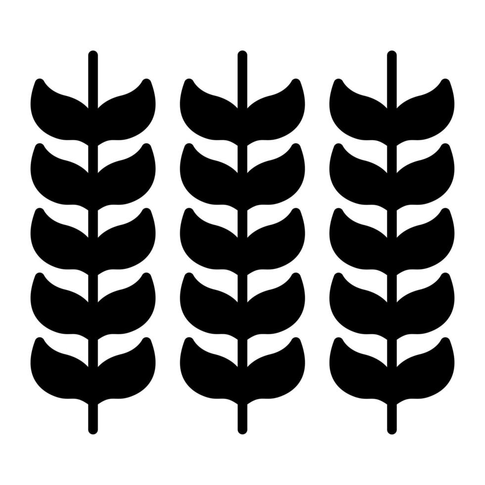 Wheat Glyph Icon vector