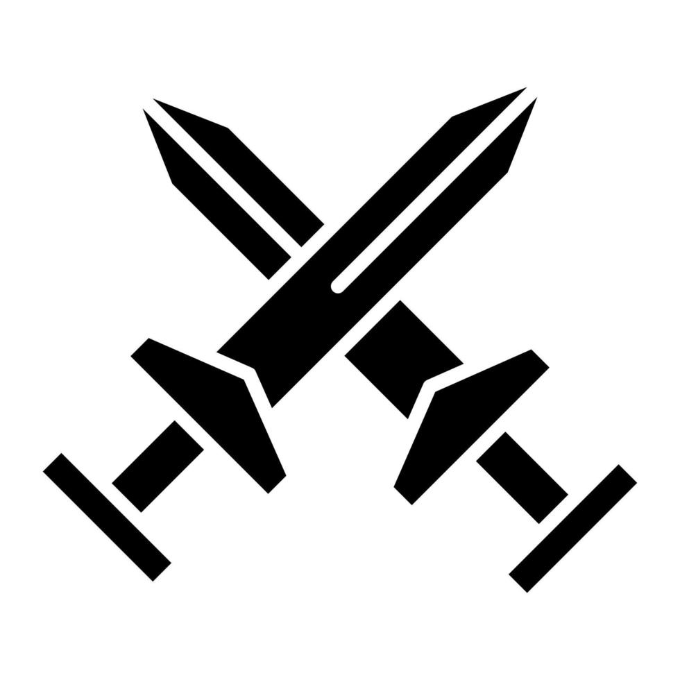 Sword Glyph Icon vector