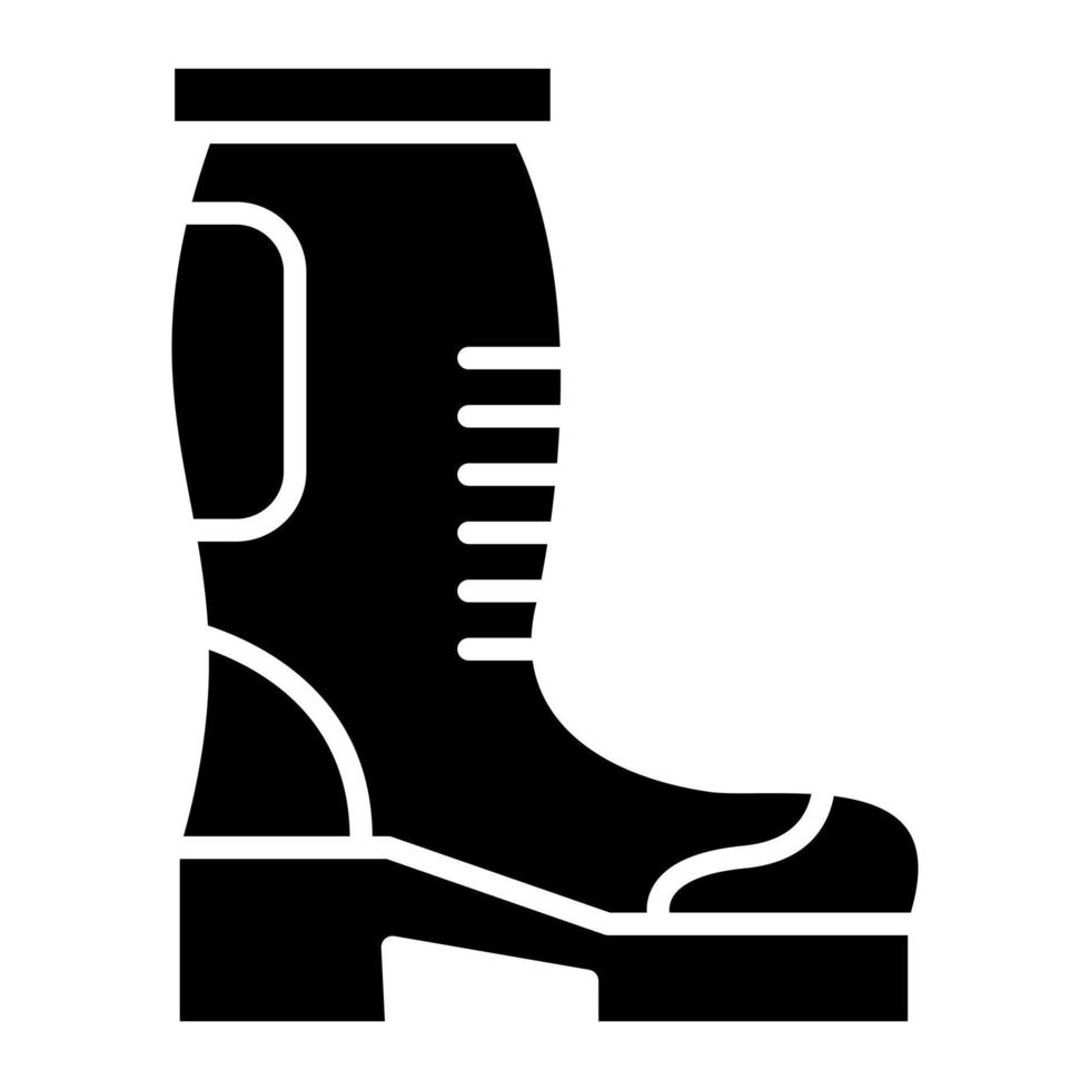Autumn Boots Glyph Icon vector