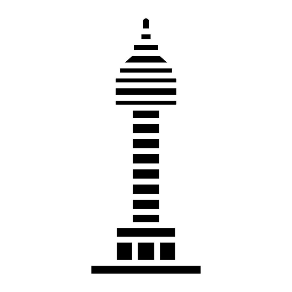 Trajans Column Glyph Icon vector